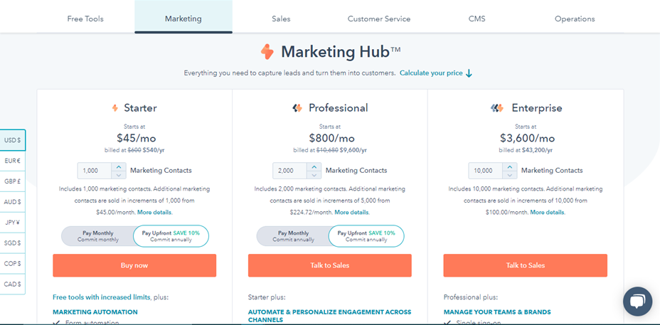 pricing of hubspot - Top Email Scheduling Tools
